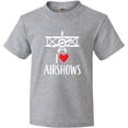 thumbnail image 3 of Inktastic I Love Airshows Youth T-Shirt, 3 of 5