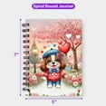thumbnail image 5 of Happy Valentine’s Day Adorable English Springer Spaniel Puppy Holding Heart Balloon Spiral Bound Journal Springers Dog Lover Gifts 5x7in Spiral Notebook - 00030, 5 of 5