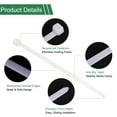 thumbnail image 4 of Uxcell 100pack Cable Zip Ties, Plastic Nylon Ties Wraps, 4-Inch/100mm Self-Locking Wire Cord Electrical Zip-Ties, White, 4 of 7