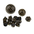 thumbnail image 5 of 15 Pcs dés en Acrylique Multi-Faces pour Jeux de dés D6 Jeu de Rôle en Polyèdre Jaune, 5 of 5