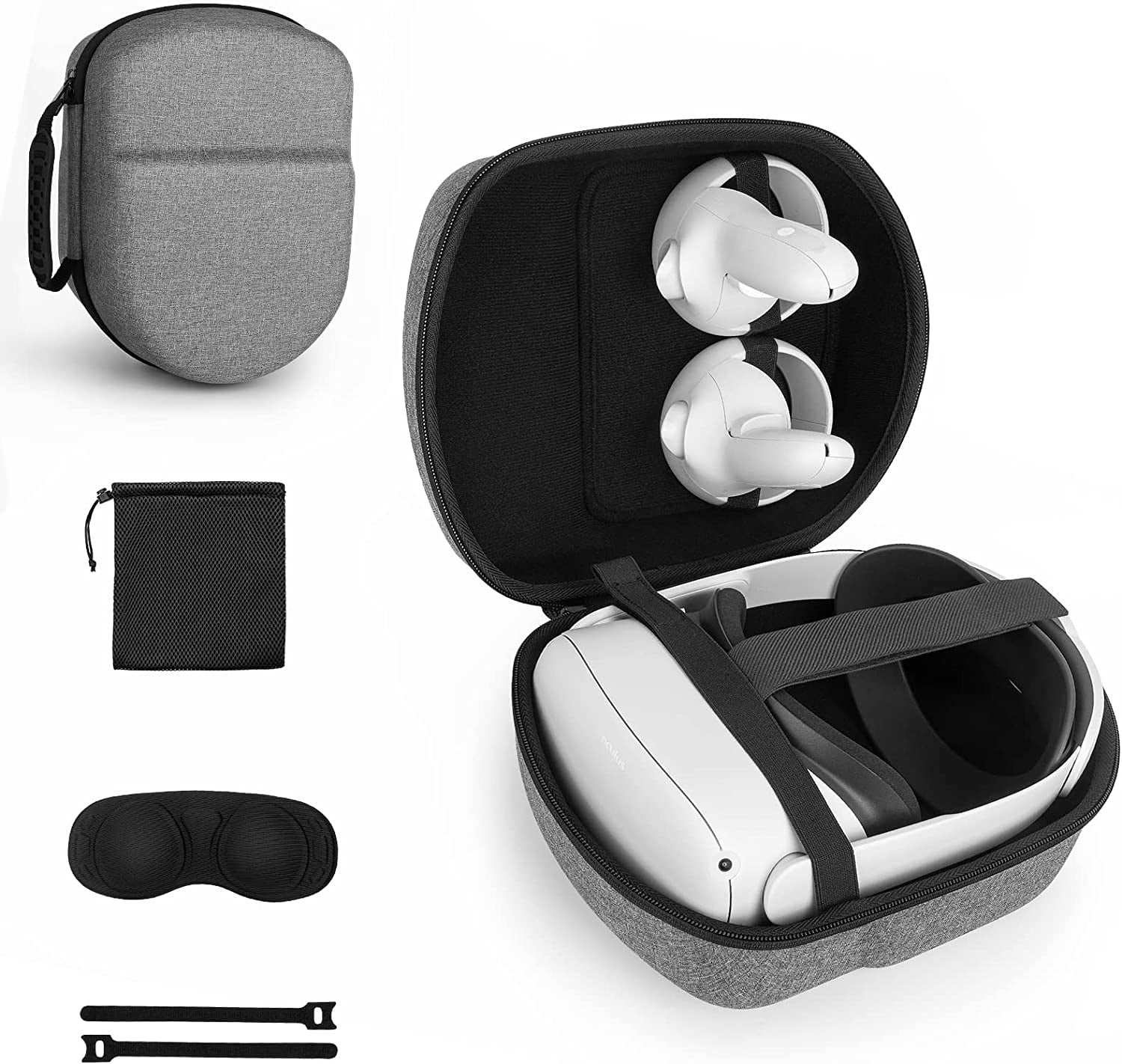 Travel Case for Oculus Quest & Quest 2 & Elite Strap, Hard EVA Carrying