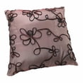thumbnail image 3 of Venetian Vintage Embroidered Floral Design 18" X 18" Decorative Cushion Cover, 3 of 3