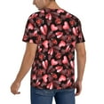 thumbnail image 2 of Fotbe Ladybugs and Red Hearts Baseball Jersey Shirt for Men and Women, Casual Short Sleeves Button Down T-Shirt-XX-Large, 2 of 9