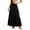 Black, variant on CAIXIA Long Skirts for Women Slim Fit Polka Dot Soft Women's Flowy Handkerchief Hemline Midi Skirt