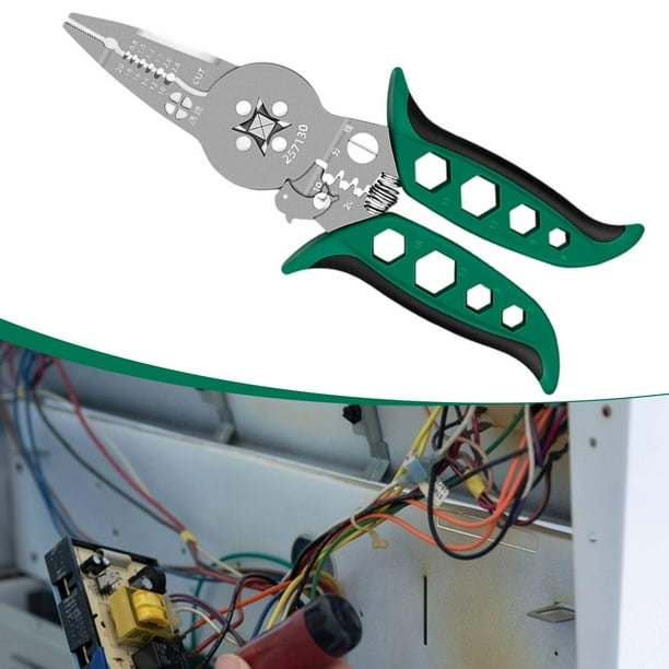 Pelacables, bobinador, herramienta manual de cableado, multiusos, profesional, ergonómico, para electricistas, crimpadora, divisora y crimpadora.
