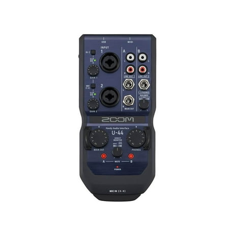 Zoom U44 Handy 4 In/ 4 Out Audio Recording and Playback USB Compatible