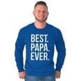 thumbnail image 3 of Best Papa Ever Fathers Day Gift Men's Long Sleeve Tee T Shirt Brisco Brands M, 3 of 6