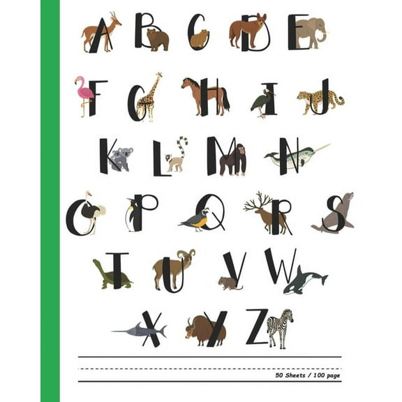 First Words Books Zoo Animal A to Z Words for Kids: Practice Letter Alphabet Book, early learning, age 1-3, Easy, Funny, Cute, Practice, A, Book 1, (Paperback)