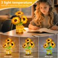 thumbnail image 3 of Lámpara YWYWLED Girasol LED recargable por USB con control táctil y regulador de intensidad, 25 cm, 3 of 7
