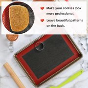 LQQBOX Perforated Silicone Baking Mats, 2 PCS Eclair Silicone Mat, Tray Pan Liners Perfect Bakeware for Making Cookies, Macarons, Bread and Pastry,11.81x 15.75 (Right Angle)