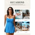 thumbnail image 3 of SHEWIN Bathing Suits for Women One Piece Swimming Suit Swim Dress with Shorts Underneath Bathing Suits Sky Blue L, 3 of 10