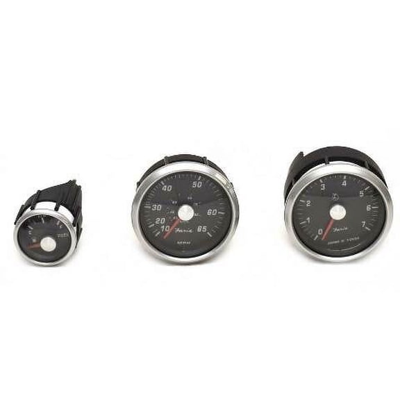 Faria Boat Gauge Set | Tachometer / Speedometer / Fuel Black (3PC)