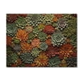 thumbnail image 3 of Designart "Succulent Tapestry Colorful Charm" Floral Print on Natural Pine Wood, 3 of 5