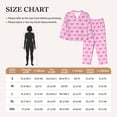 thumbnail image 4 of Haiem Pink bows Pattern Women’s Long-sleeve Sleepwear,Sleepwear Set,2-piece Loungewear Set,Soft PJs Comfy Nightwear with Pockets-Large, 4 of 7