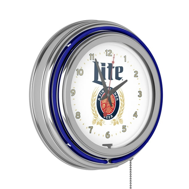 Michigan Tech Huskies Large Logo Neon Clock Neon Clock Wall Clock Logo Clocks