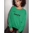 thumbnail image 2 of Make It Amazing Crystals Sweatshirt Women - Women Sweatshirt, Large, 2 of 4