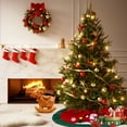 thumbnail image 6 of Uten 39-Inch Round Christmas Tree Skirt, Christmas Tree Collar Cover for Holiday Home & Party Decor, 6 of 10