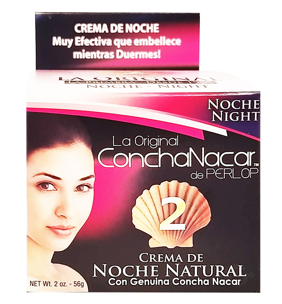 Perlop Concha Nacar Night Face Cream, Anti- Aging, 2 oz