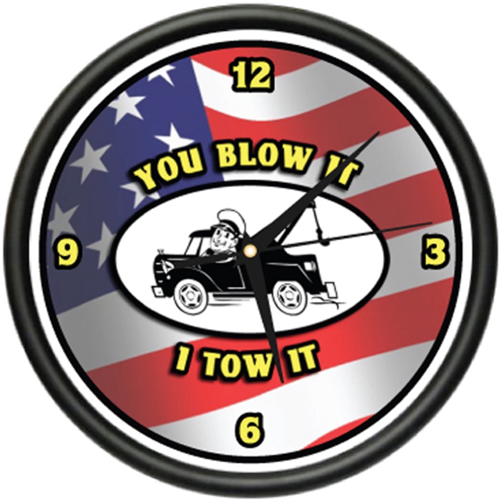 TOWING Wall Clock tow truck driver company service gift