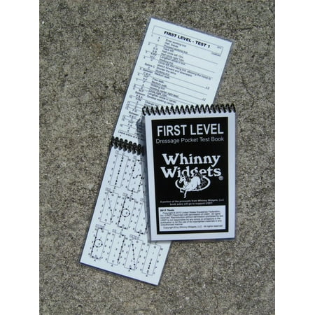 Whinny Widgets First Level Dressage Test Book (laminated/pocket size) NEW 2019 (Best Widgets For Android 2019)