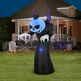 thumbnail image 2 of Airblown Inflatables Halloween Pumpkin Head Creeper Reaper, 6', 2 of 6