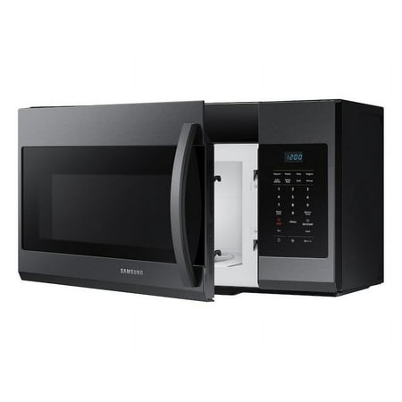 Samsung - 1.7 Cu. Ft. Over-the-Range Microwave - Black Stainless Steel