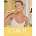 thumbnail image 5 of MySmile DY156 Sonic Electric Toothbrush for Adults, 45000 VPM Powered Toothbrush Rechargeable, IPX7 Waterproof, 5 Modes, 2 Mins Smart Timer, 60 Day Battery Life, 3 Tooth Brush Heads, Yellow, 5 of 10
