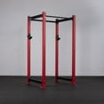 thumbnail image 2 of Titan Fitness X-3 Series 80" Red Bolt-Down Power Rack, 24" Depth, Rackable 1650 LB Cage, 1.25" and 2" Pull Up bars, Standard J-Hooks, Weightlifting and Strength Training, 2 of 7