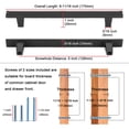 thumbnail image 4 of KOOFIZO 10 Pack Cabinet Pull - Chrome Furniture Handle, 5 Inch/128mm Screw Spacing, 4 of 6