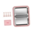 thumbnail image 3 of Siruishop Ice Cream Maker DIY Household Easy to Clean Multifunction Instant Cold Plate Pink With Lid, 3 of 8