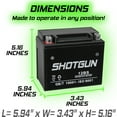 thumbnail image 4 of Shotgun YTX12-BS Motorsports Battery Compatible with Triumph Scrambler, 4 of 5
