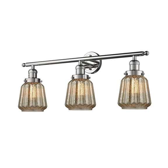 Innovations 3-LT LED Chatham 30" Bathroom Fixture - Polished Nickel - 205-PN-G146-LED