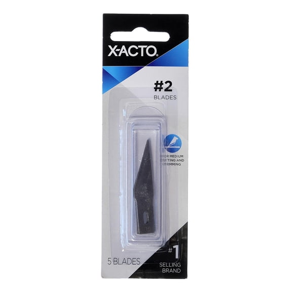 No. 2 Large, Fine Point Blades carded pack of 5 (pack of 12)