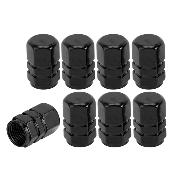 8 Pcs Tapas de Válvula de Neumático, 10x17MM Tapa de Válvula Universal para Automóvil, Bicicleta, Motocicleta
