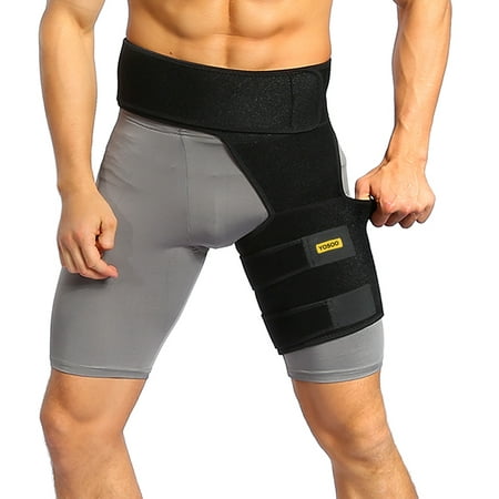Yosoo Groin Wrap, Adjustable Support for Hip, Groin, Hamstring, Thigh, and Sciatic Nerve Pain