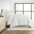 thumbnail image 6 of Duvet Cover Set - Ultra Soft & Breathable - Light Gray Pin Stripe for Queen Size Bedding by Comfort Canopy, 6 of 15