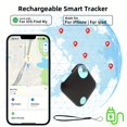 thumbnail image 2 of QJUHUNG Traqueur Intelligent GPS Rechargeable Type-C Anti-Perte - Suivi en Temps Réel Aucune Installation Requise Compatible avec Apple Find My App Idéal pour Animaux Sacs Bagages Bicyclettes Voitures P, 2 of 6