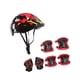 thumbnail image 5 of Casco de bicicleta para niños, casco de patineta para niños y niñas, a prueba de golpes, rodilleras, codos y muñecas. Rojo, 5 of 9