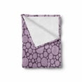 thumbnail image 2 of Christmas Soft Flannel Fleece Throw Blanket, Vintage Doodle Art Pattern with Ornamental Xmas Balls New Years Eve, Cozy Plush for Indoor and Outdoor Use, 70" x 90", Purple Grey and Lilac, by Ambesonne, 2 of 6