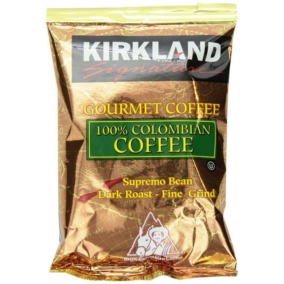 Signature 100% Colombian Coffee, Supremo Bean Dark Roast Fine Grind, 42/1.75 oz Pouches