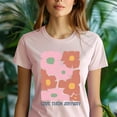 thumbnail image 5 of Inspirational Graphic T-Shirt Love Them Anyway Floral Print for Women, Navy, Size XL, 5 of 6
