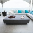 thumbnail image 3 of Elementi Outdoor MetroPolis Fire Pit Table 56 x 32 Inches Grey Durable Fire Bowl Glass Reinforced Concrete Rectangle Fire Table Liquid Propane Patio Fire Place Includes Burner and Lava Rock, 3 of 5