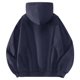thumbnail image 4 of MHFRRA Sudadera con Capucha de Color Liso para Hombre, Talla Grande, Informal, Deportiva, A La Moda, para Otoño/Invierno Marina de guerra, 4 of 4