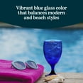 thumbnail image 4 of Libbey Premiere Cobalt Iced Tea Glasses, Stylish Cobalt Blue Drinking Glasses Set of 12, Dishwasher Safe Stemmed Water Goblets for Weddings and More, 4 of 6