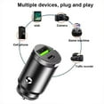 thumbnail image 6 of 100W Car Charger PD Fast Charging For IPhoneMini USB Type C Mini Car Charger Z4, 6 of 9