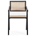 thumbnail image 3 of Manhattan Comfort Hamlet 18.11" Wood Dining Armchair in Black, 3 of 5