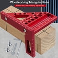 thumbnail image 3 of 3D Multi Angle Measuring Ruler 45 Degree 90 Degree Woodworking Square Protractor Aluminum Alloy Miter Triangular Ruler Marking Scale for Engineer Carpenter with Dowel Pin, 3 of 7