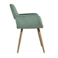 thumbnail image 6 of Velvet Desk Chair No Wheels, 6 of 10