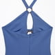 thumbnail image 5 of Vestido mini azul a la moda para mujer, con abertura en la espalda, con cremallera, estilo vintage, cuello halter, sin mangas, elegante para mujer, 5 of 5