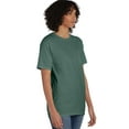 thumbnail image 4 of Hanes Pocket T-Shirt Unisex Garment Dyed Cotton Short Sleeve Tee Crewneck Ringspun Cotton, 4 of 4